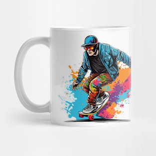 Skateboard Watercolor Mug